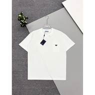 Prada/Prada 2026 Early Spring New Style Short-Sleeved T-Shirt Men's Women's Couple Style Loose Large