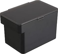 Yamazaki 3378 Sealed Under Sink Rice Bin 11.0 lbs (5 kg), Includes Measuring Cup, Black, Approx. 11.