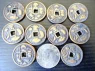 集集郵票社分館-(57)日本早期銅製雙福神紀念幣 共10枚合售