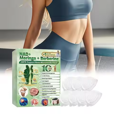 Moringa Berberine NAD+ Microneedle Patch Nano Formula Metabolic Care Skin Firming Lightweight Breath