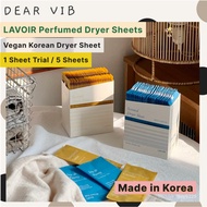 [LAVOIR] Perfumed Dryer Sheets | Fabric Softener Anti Static Laundry Sheet | Long Lasting Laundry Fr