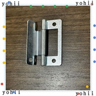 YOHII 5pcs/set Door Hinge, Soft Close Interior Flat Open, Useful No Slotted Folded Connector Wooden  Hinges Furniture Hardware
