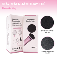 Máy chà gót chân TL-DS01 chính hãng - Hộp 60 miếng giấy nhám mài gót chuyên dụng Nailbnd