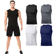 SCPH Men's Fashion Compression Fitness Sleeveless Shirt Leggings Basketball Gym Running Outdoor Spor