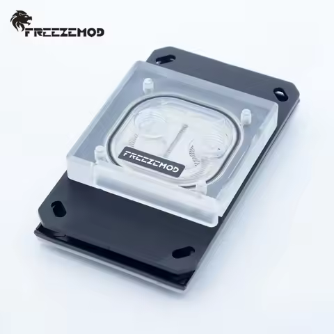 FREEZEMOD computer water cpu cooler CPU water cooler block 0.5 channel jet AMD support AM4 AURA. AMD
