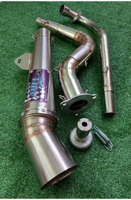 Aun Conical pipe set  Xrm110, Smash, Wave100, Shogun ( Hi-mount or Lowmount )