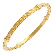 Zhulian 999 24k Gold Plated Bangle Jewellery