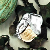 叢林風 錢夾 象銀元 錢夾 銀墬(不含鍊)-64DESIGN