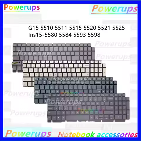 New Laptop US/UK/RU/SP/LA/AR/BR/PO/FR/BE Keyboard For Dell G15 5510 5511 5515 5520 5521 5525 5530 75