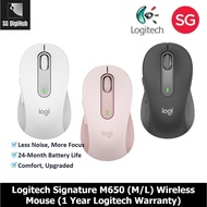 Logitech Signature M650 (M/L) Wireless Mouse (1 Year Logitech Warranty)