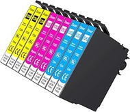 Tinnee 9-Pack T1285 Multipack Printer Cartridges Compatible for Epson T1281 T1282 T1283 T1284 Pour E