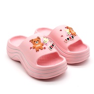 Women's wavy bread sandals with 7cm padded sole to increase height and come with 6 very cute sticker