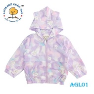 Autumn Winter: Girls' Windbreaker with Rabbit Ear Style Design AG2206, Sizes From L to XXXL, For You
