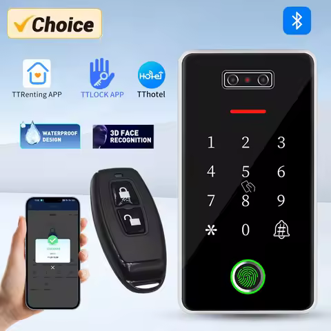 TTLOCK Biometric 100 face 100 Fingerprint Access Control Keypad supports G2 Gateway TTHotel TTRentin