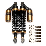 2pcs Motorcycle Shock Absorber 280mm 320mm 340mm 360mm 380mm 400mm Air Shock Absorber Rear Suspensio