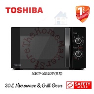 20L Toshiba 2 in 1 Microwave Oven + Grill Cooking MWP-MG20P(BK)