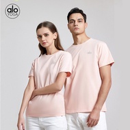Al0 Yoga Sports T-shirt Al0ha Yoga loose fit smart tone, breathable quick-dry fabric, suitable for r