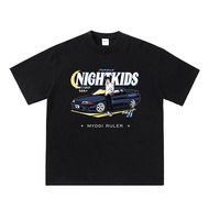2025Mens INITIAL D Racing Printed Short Sleeve T-shirt Cottonnew23 PAWQ