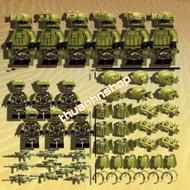 Assemble lego swat mini figures Military 6+12 Characters