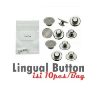 Lingual button 1 pack contains 10 pieces