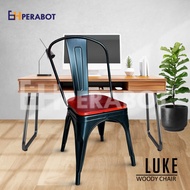 6HPERABOT - Kerusi Moden Besi LUKE WOODY