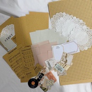 40 pcs journal kit Scrapbook Journaling Journal Kitni Journal Kit Journal sticker doilies paper brow