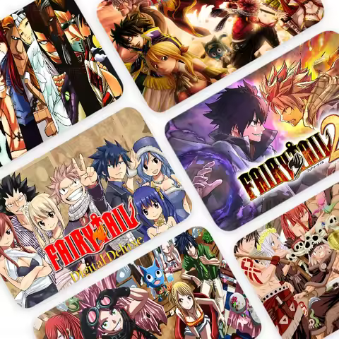Anime Fairy Tail Fashion Matte Gold Silver Black Matte Film Skin Sticker Tape For Bank Credit Debit 