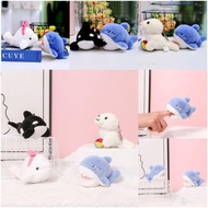 ELLSWORTH Animal Beluga Plush Keyring, Marine Animal Orca Orca Plush Keychain, Backpack Pendant 10cm