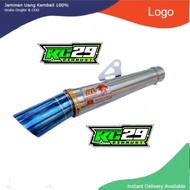 RED Exhaust Conical pipe in 51mm - Canister RL RED LEO - Muffler RL TRED RacingLEO