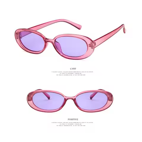 Retro UV400 Oval Sunglasses Fashion Shades Sunglasses for Women Eyewear