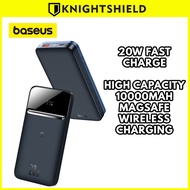 BASEUS Magnetic wireless Fast charge Powerbank PD + QC 10000mah 20W Cable charger Power Bank USB Charger