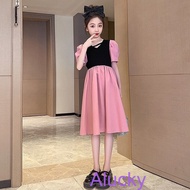 Kids Dress Baby Girl Dress Gaun Baju Budak Perempuan Summer Korean Dress Princess Casual Wear 3-13 Y