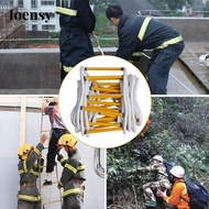 [Ioensy] 16ft Emergency Fire Escape Ladder Rope Ladder Fire Evacuation 5M Fast to Hanging