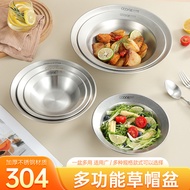 304 Stainless Steel Retro Nostalgic Tableware Pasta Plate Stainless Steel Plate Disc Plate