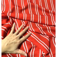 B444 - Striped twill silk fabric (3cm stripes) soft, non-stretch material