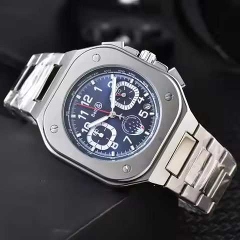2026 Popular Original Bell & Ross Brand Watches For Mens High Quality Square Quartzl Watch Superb Ex