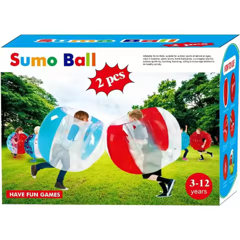 2 Pack Inflatable Sumo Balls for and Adults 3ft/0.90m Bumper Balls for Outdoor Summer Fun Interactiv