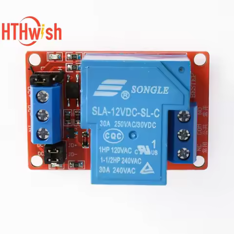 5V/12V 30A 1-Channel Relay Module+Electronic With Optocoupler 5V/12V 30A Two-way isolation relay mod