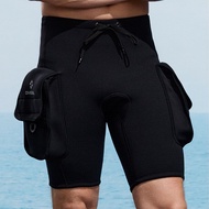 3MM Diving Shorts Technical Diving Large Pocket Warm Diving Pants Snorkeling Surfing Sailing Diving