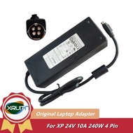 Genuine XP AHM240PS24 24V 10A 240W 4PIN Power Supply Charger AHM240PS24-XA1050 10016211 B Laptop AC 