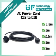 UFTECH C19 to C20 AC Power Cord Extension Cable 1.8m/2m/2.5m/3m/5m