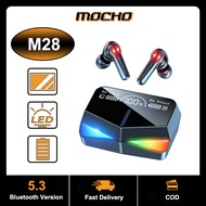 MOCHO Headset Bluetooth Full Bass Gaming TWS X15 Bluetooth V5.1 LED Smart Display Headset Nirkabel