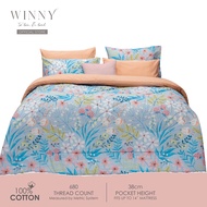 WINNY Floreal Comforter Set  - 100% Cotton 680TC(Super Single/Queen/King)