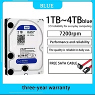 【Hot sales】✽WD HDD 3.5 "PC Hard Disk1TB/2TB/3TB/4TB CCTV HDD Super Surveillance NAS Hard Disks➳