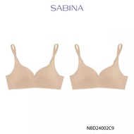 [ แพ็ค 2 ชิ้น ] [Online Exclusive]  Sabina Perfect Bra Level 1 เสื้อชั้นใน ไร้ตะเข็บ  ไร้โครง รหัส N