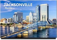 Jacksonville Fridge Magnet Florida Travel Souvenir
