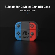 Compatible with Devialet Gemini II Case Cartoon Keychain Pendant 3D Cute Silicone Soft Case Suitable