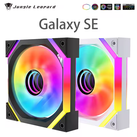Jungle Leopard Galaxy SE ARGB chassis fan 12CM cooling fan divine light synchronous 5V3 pin prism PW