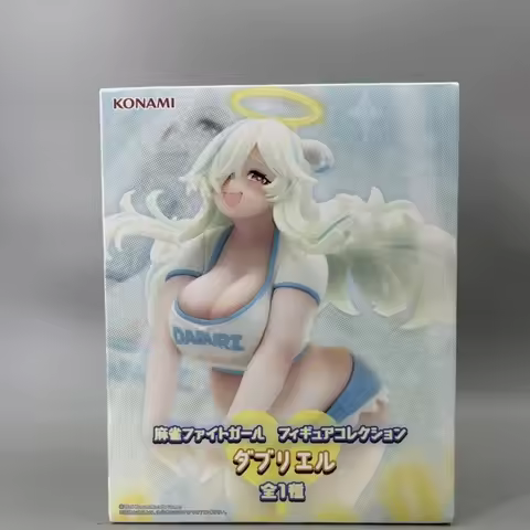 Genuine KONAMI Mahjong Fight Girl Anime Doubliel Konami Prize Collection PVC Action Figures Toys Mod