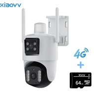 xiaovv BP3 WIFI/4G Cctv Camera 4MP Dual Lens Dual Screen WIFI Wireless Outdoor PTZ  IP65 Waterproof 